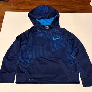Nike Navy and Light Blue Hoodie
